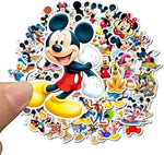 Close up shot of premium vinyl Disney graffiti decals highlighting the smooth matte finish and sharp print lines.