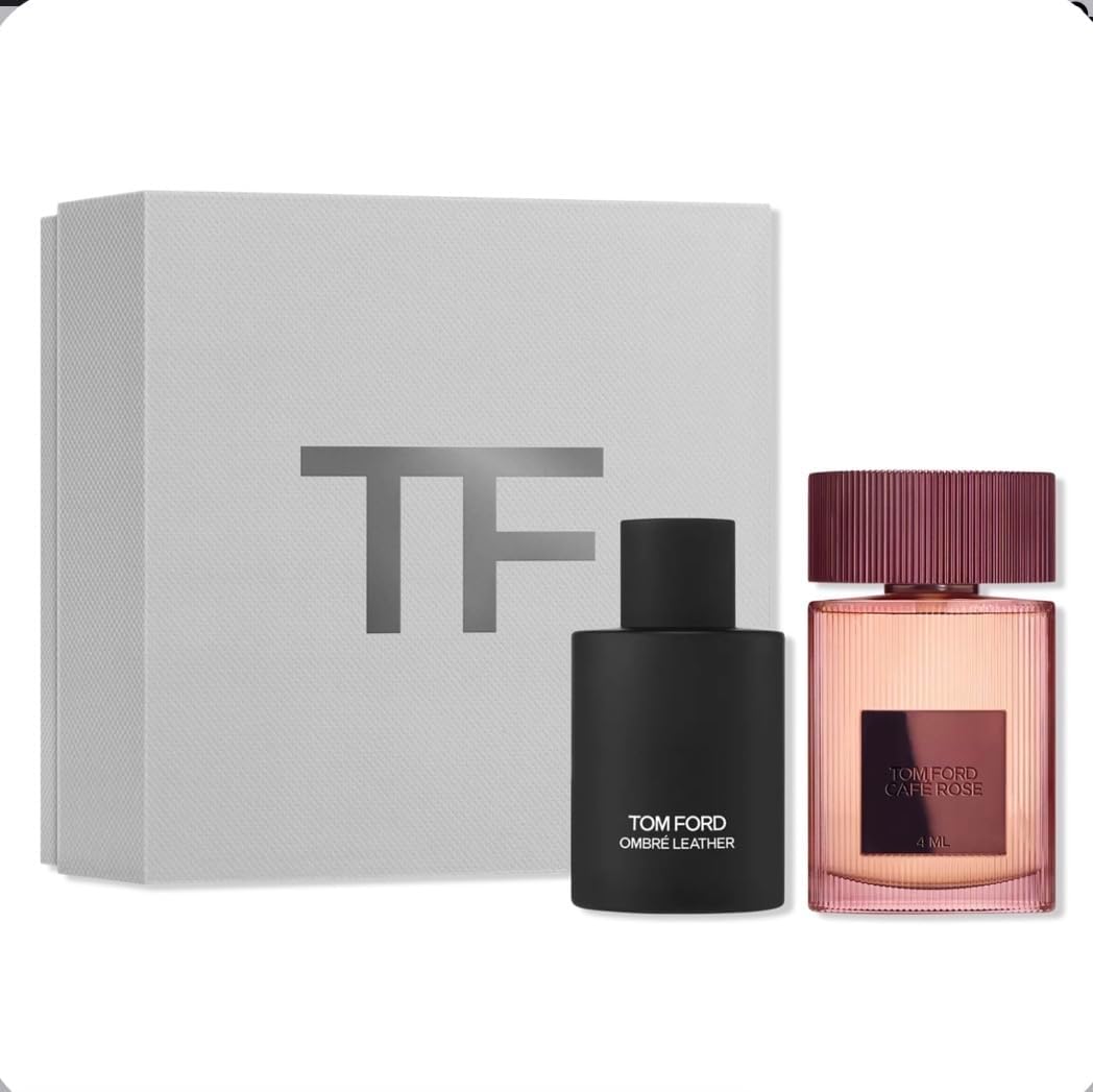 Tom Ford Signature Mini Duo Discovery Gift Set, Ombre Leather and Cafe Rose - Image 1