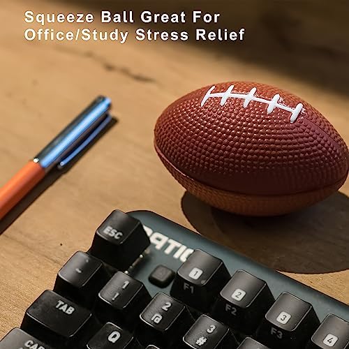 Squeezable foam football stress toys for office desk