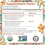 SeabuckWonders cell health dietary supplement bottle showing secure tamper evident seal closure