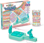 Back view of the product box detailing the twenty projects and jewelry making components included for ages eight plus.