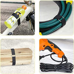 Product application shot showing the customizable fastening solution being used to tightly secure outdoor sports gear and travel luggage.