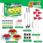 Vatos 2-in-1 golf and bean bag toss game for yard