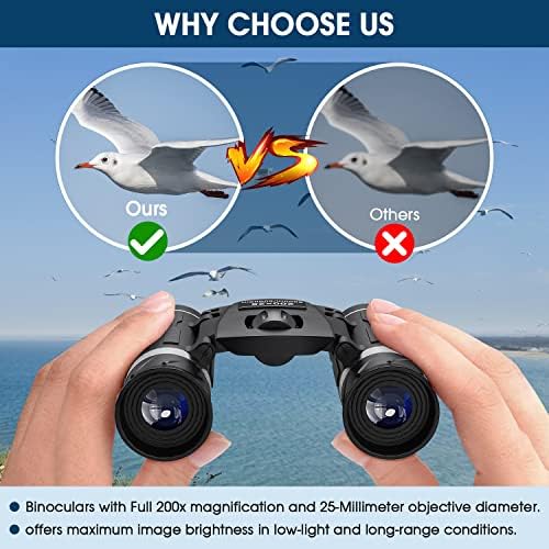 FLYANT small binoculars held in an adult hand to display portable size