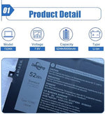 High quality 52Wh 4 cell internal rechargeable notebook battery assembly.