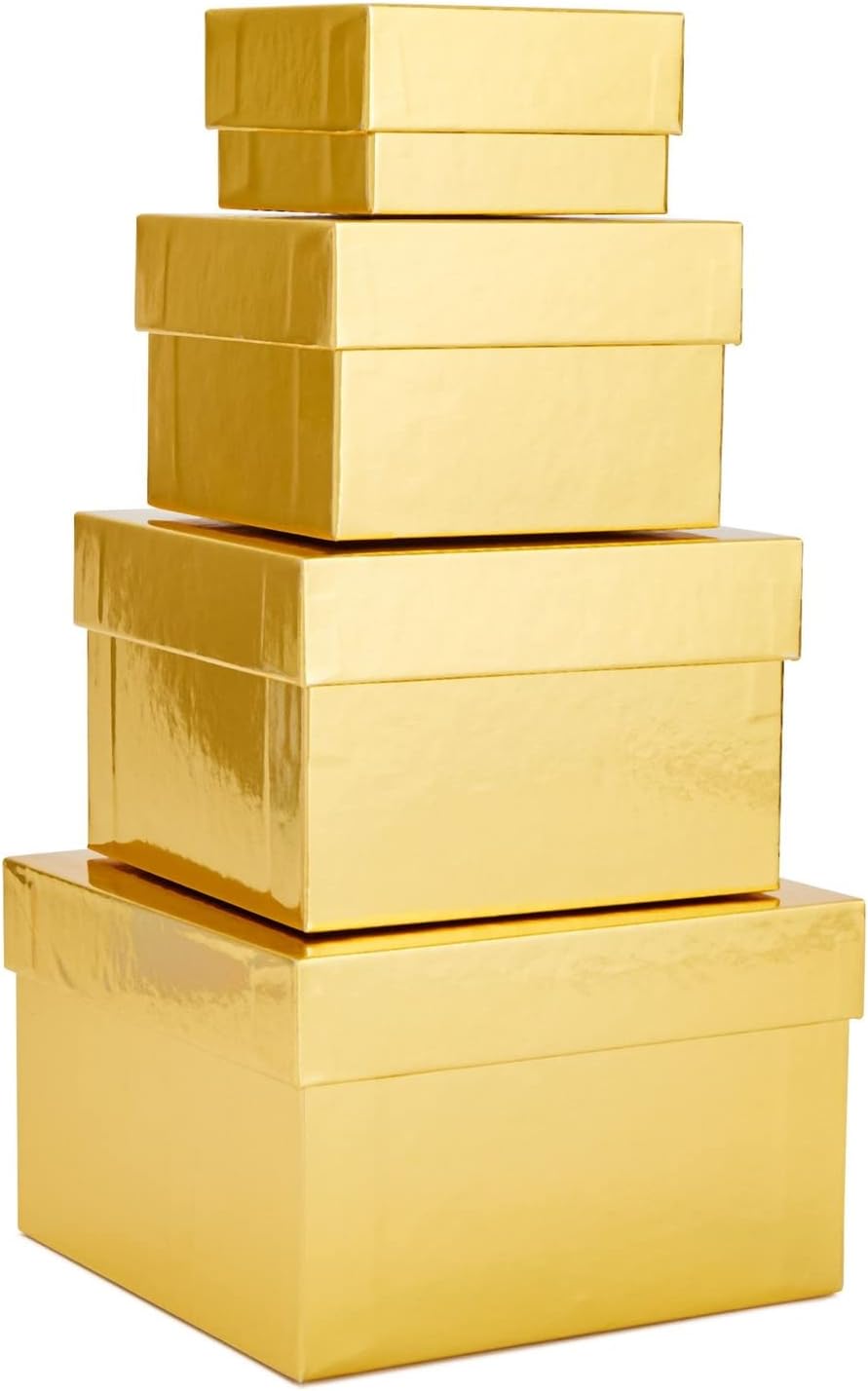 Stockroom Plus square gift boxes nested together