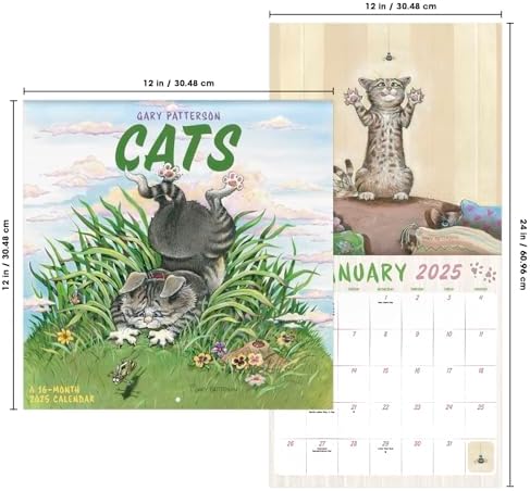 2025 Gary Patterson - Cats Wall Calendar - Image 8