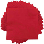 JAM Paper Small Beverage Napkins Red pack of 50 front view party supplies