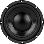 Rear view of Dayton Audio 6.5 inch subwoofer terminals