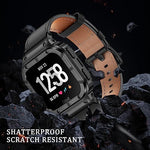 Unibody snap on heavy duty metal bumper protector compatible with Fitbit Versa series