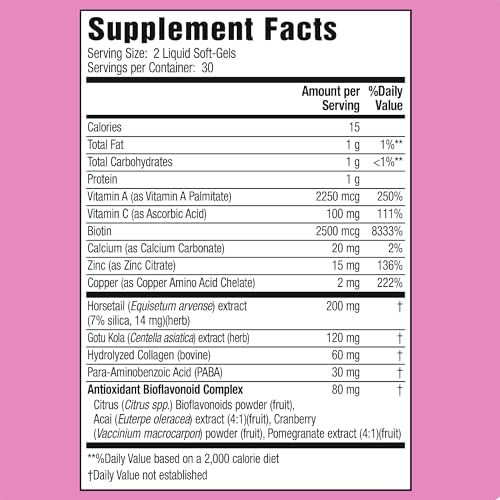 Dietary supplement for stronger fingernails and lustrous hair growth by Applied Nutrition
