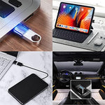 Four piece USB converter set highlighting the slim design layout for easy storage and travel.