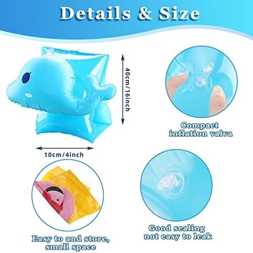 Toddler learning to swim with Skylety arm float rings