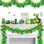Premium quality PET plastic St Patricks Day party streamer showing its fluffy texture.