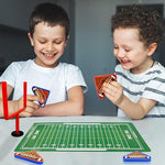 Suction cup base stability demonstration for miniature finger sports goalposts