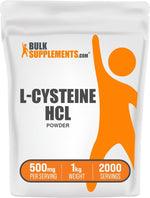 BulkSupplements antioxidant precursor powder showing 500mg serving size