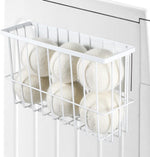 Picowe large dryer ball organizer front view attached to a white washing machine appliance.