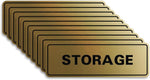 Standard STORAGE Door/Wall Sign - Dark Brown - Small (1 Pack) - Image 14