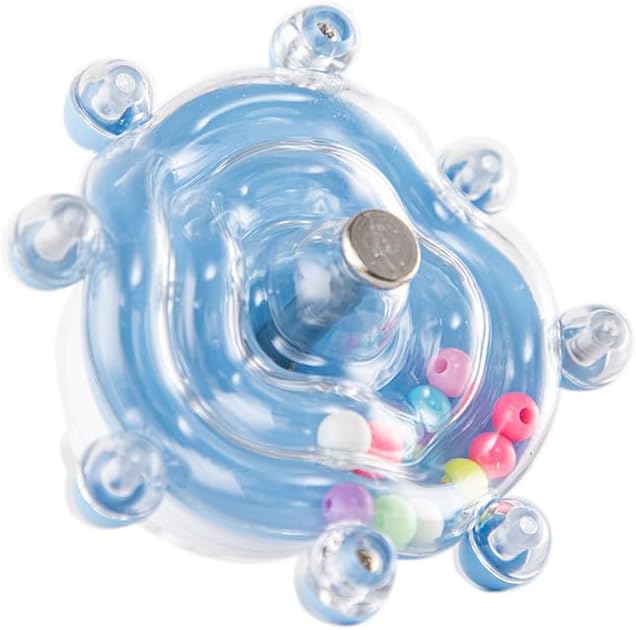 PUUROF budgie bird toys rotating interactive parrot toy front view