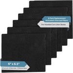 Fresh Headquarters Activated Carbon Cat Litter Box Filters front view packaging showing six pack trimmable pads