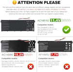Side profile showing the slim design and mounting screw holes of the internal power unit compatible with Acer laptops.