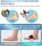Side view of HGBOO non-slip arch brace providing compression for flat feet.