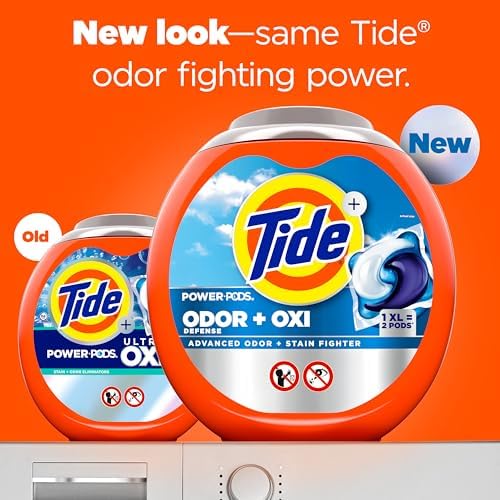 Tide extra large concentrated laundry pods for advanced stain and odor removal
