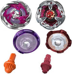 Top down view of Circle Ghost and Chain Incendio battling tops