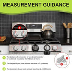 Two-finger release mechanism for stove knob guard
