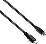 Ienza USB C to Nikon camera cable front view showing connectors