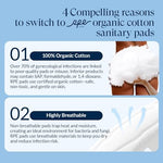 RPE Life GOTS certified organic cotton liners for eco friendly period care