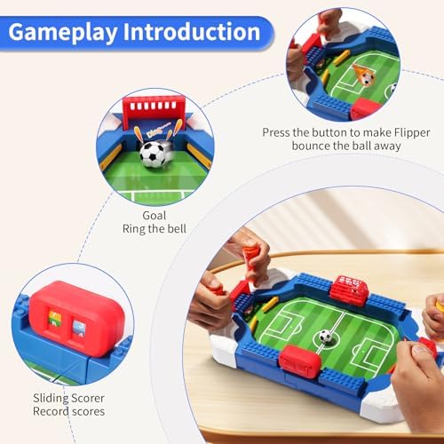 SOGLIM tabletop football game close up of manual scorekeepers and physical goal bells