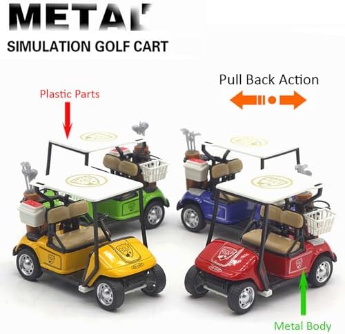 Liberty Imports 1:32 scale golf cart toy showing pullback mechanism