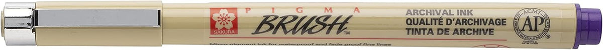 Sakura Pigma brush pen flexible nylon nib closeup