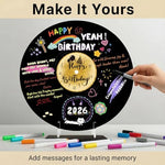 ReeGii vinyl record guest book displayed as wall art decor