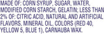 Back packaging of Life Savers Exotics showing ingredients and nutritional information