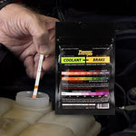 Phoenix Systems vehicle fluid tester showing color match comparison chart