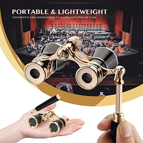 Yourelexit vintage opera glasses folded down into pocket size for portable storage reference