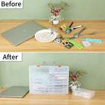 Detailed view of snap-tight closures on storage case