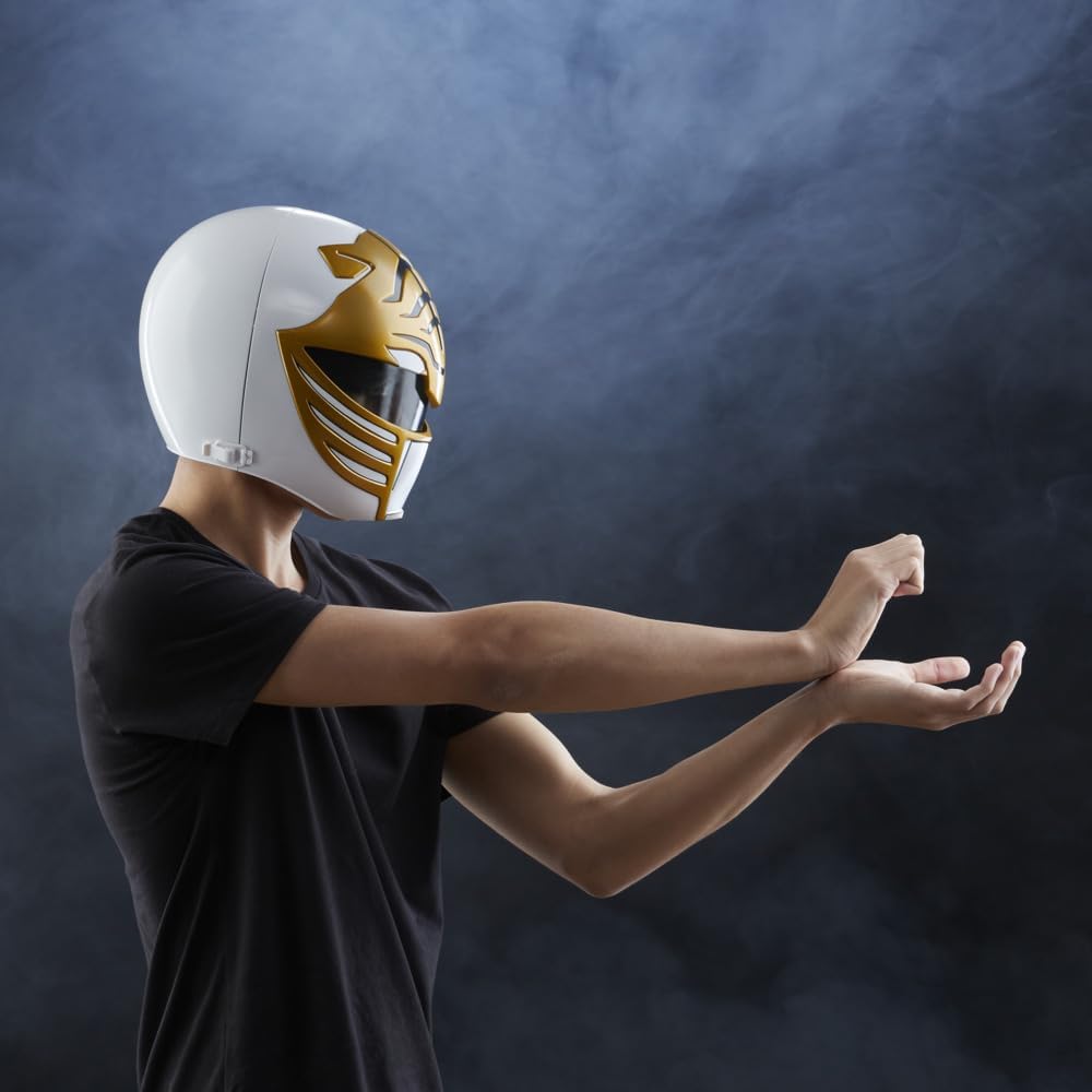 Power Rangers cosplay helmet magnetic connection detail view