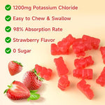 Softbear non GMO gluten free potassium gummies nutritional labeling details