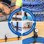 Weather resistant nylon cable straps with screw mounting eyelet for indoor outdoor use