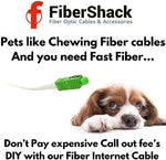 Fibershack SC/APC coupler included with fiber cable