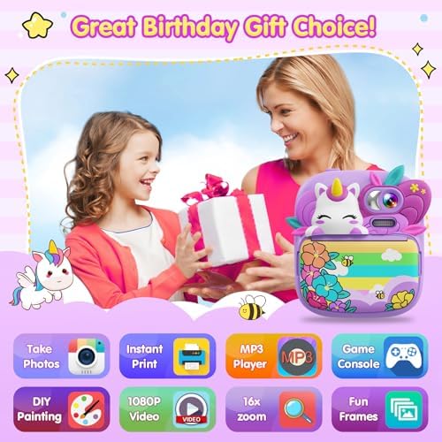 Tiatua kids camera showing 2.4 inch screen display