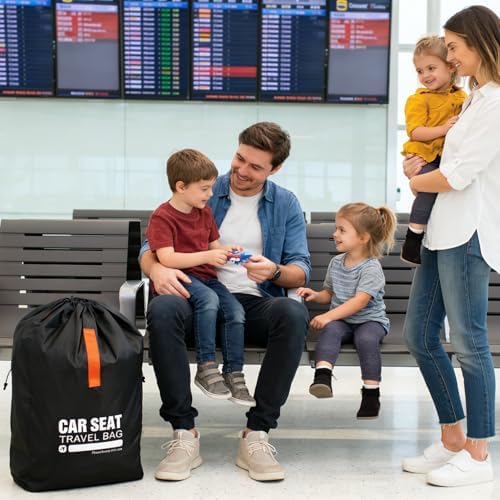 Kcicephine car seat bag with padded backpack straps
