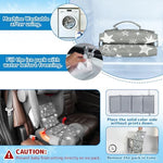 Toddler car seat cooling mat installed in a vehicle
