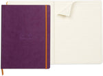 Close-up of ivory lined Clairefontaine paper inside Rhodia notebook