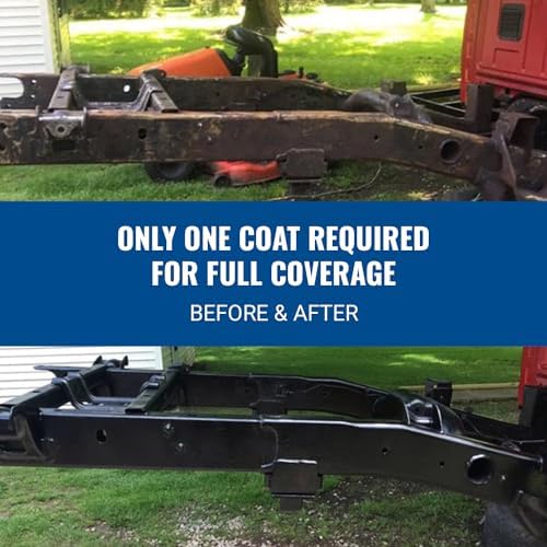 Matte black finish result after using Eastwood rust encapsulator