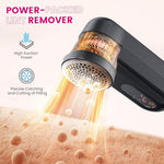 Ziitty portable lint remover with Type-C charging cable and accessories.