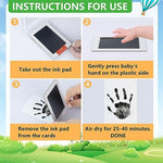 Safe non-toxic dog paw print kit being used on a puppy for a keepsake memory